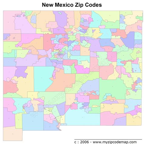 Nm Zip Code Map