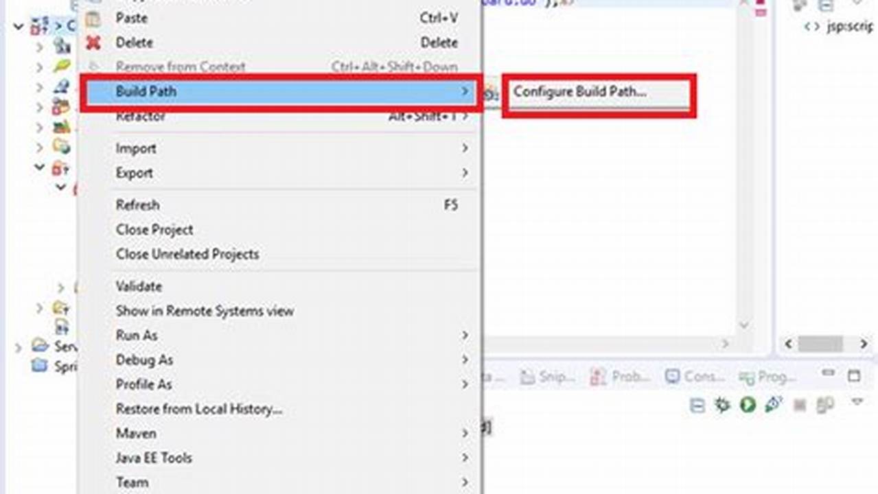 No Build Path Option In Eclipse