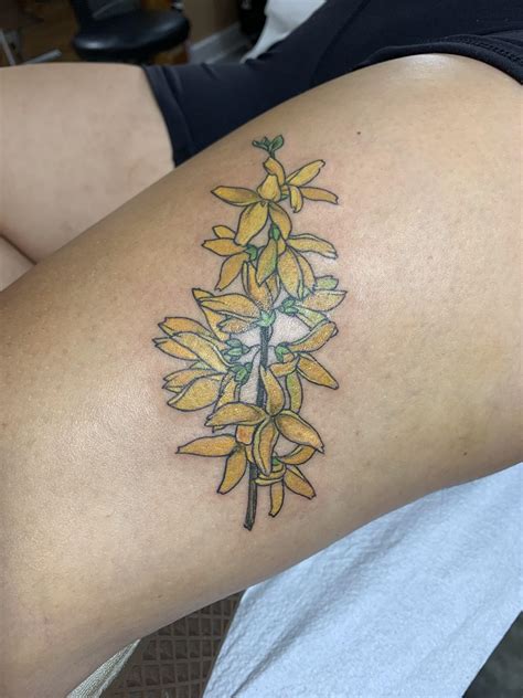 "first tattoo done by Bryce Nadeau of No Ka Oi Tiki Tattoo