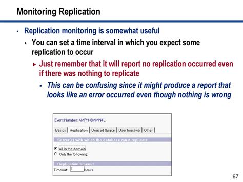 No Built-in Replication Monitoring
