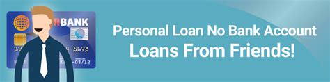 No Checking Account Personal Loans