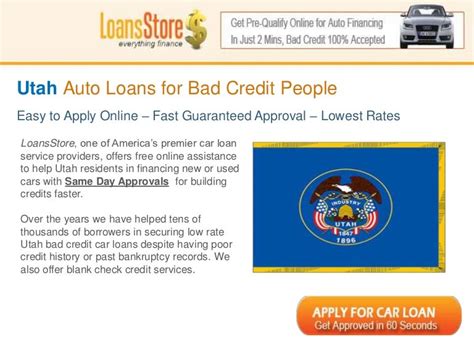 No Credit Auto Loans Utah