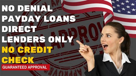 No Denial Payday Loans