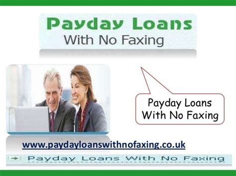 No Fax Payday Loans Online