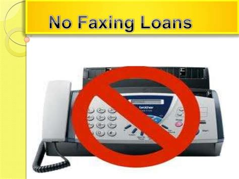 No Faxing Personal Loan