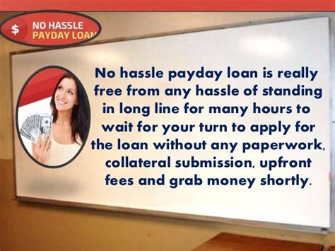No Hassel Payday Loans