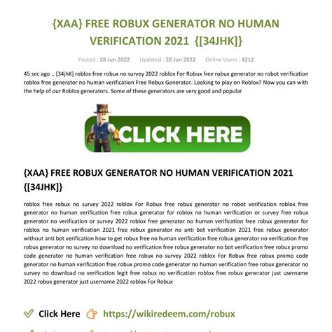 No Human Verification Robux Free