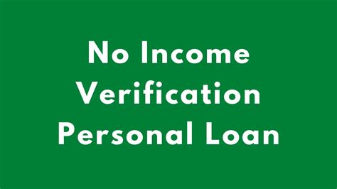 No Income Verification Instant Loan