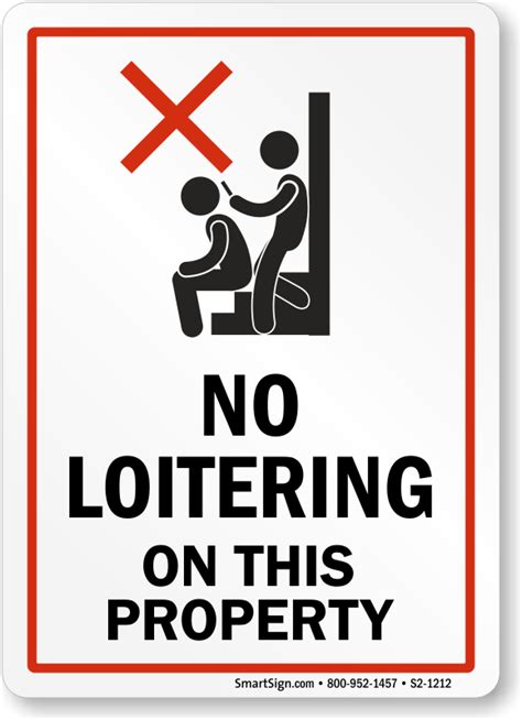 No Loitering Sign Printable