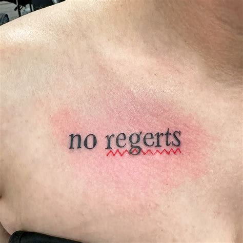 No Regerts Tattoos
