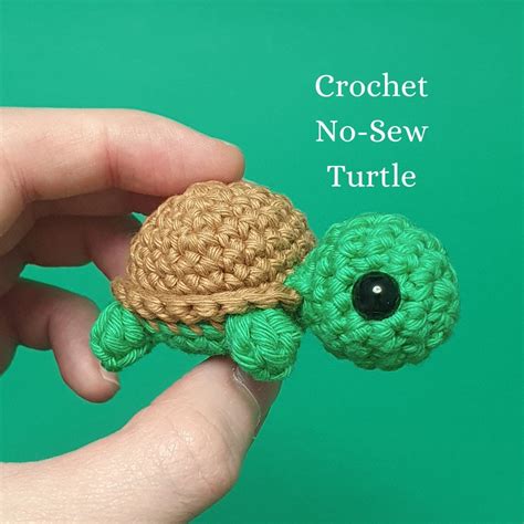 No Sew Crochet Turtle