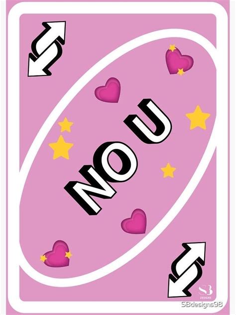No U Card Pink