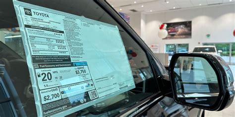 No Window Sticker On New Car