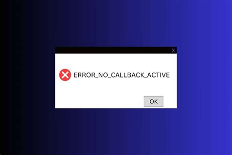 No callback