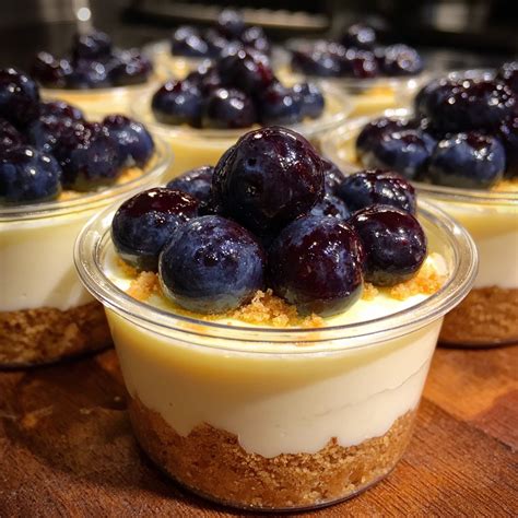 No-Bake Blueberry Cheesecake Cups