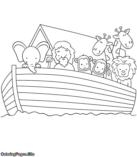 Noah's Ark Free Coloring Page Printable