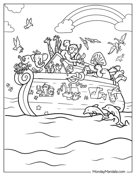 Noah Ark Coloring Pages