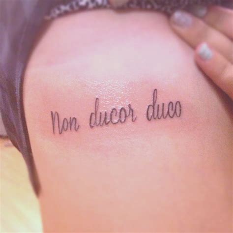 new tattoo. non ducor, duco. ohsensation Flickr