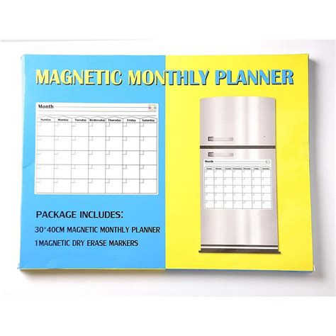 Non Magnetic Fridge Calendar
