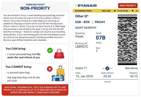 Non Priority Ryanair Baggage