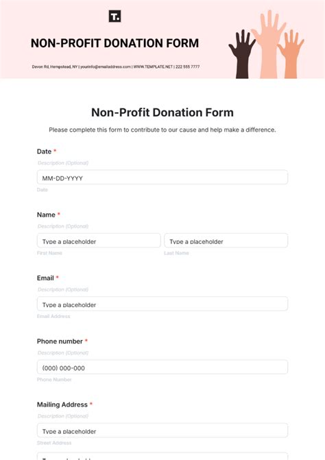 Excel Templates Donation Slip Sample