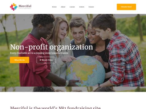 Non Profit Website Templates Free
