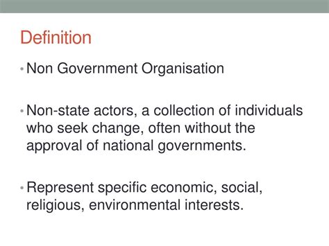 The Elusive but Essential Entities: Deciphering the Definition of Non-State Actors for a Comprehensive Understanding