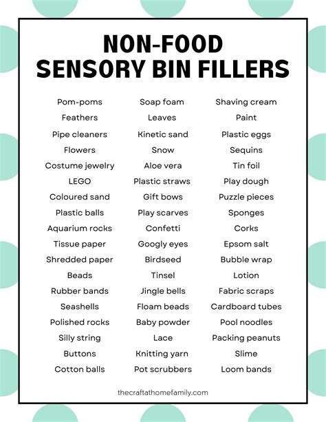 Non-Food Fun Fillers