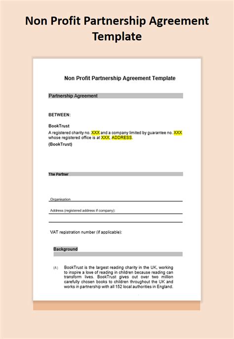 Free Partnership Agreement Template PDF & Word Legal Templates