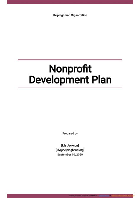 Nonprofit Policy Templates Master of Documents