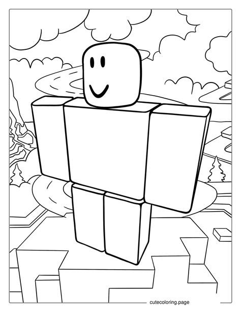 Noob from Roblox Coloring Pages - Get Coloring Pages