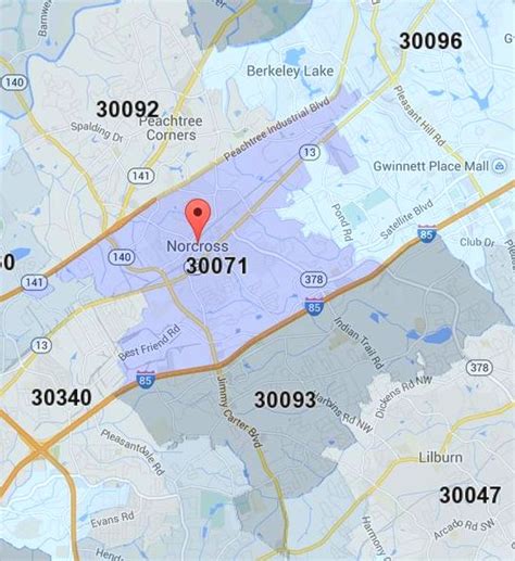 Aerial Photography Map of Norcross, GA