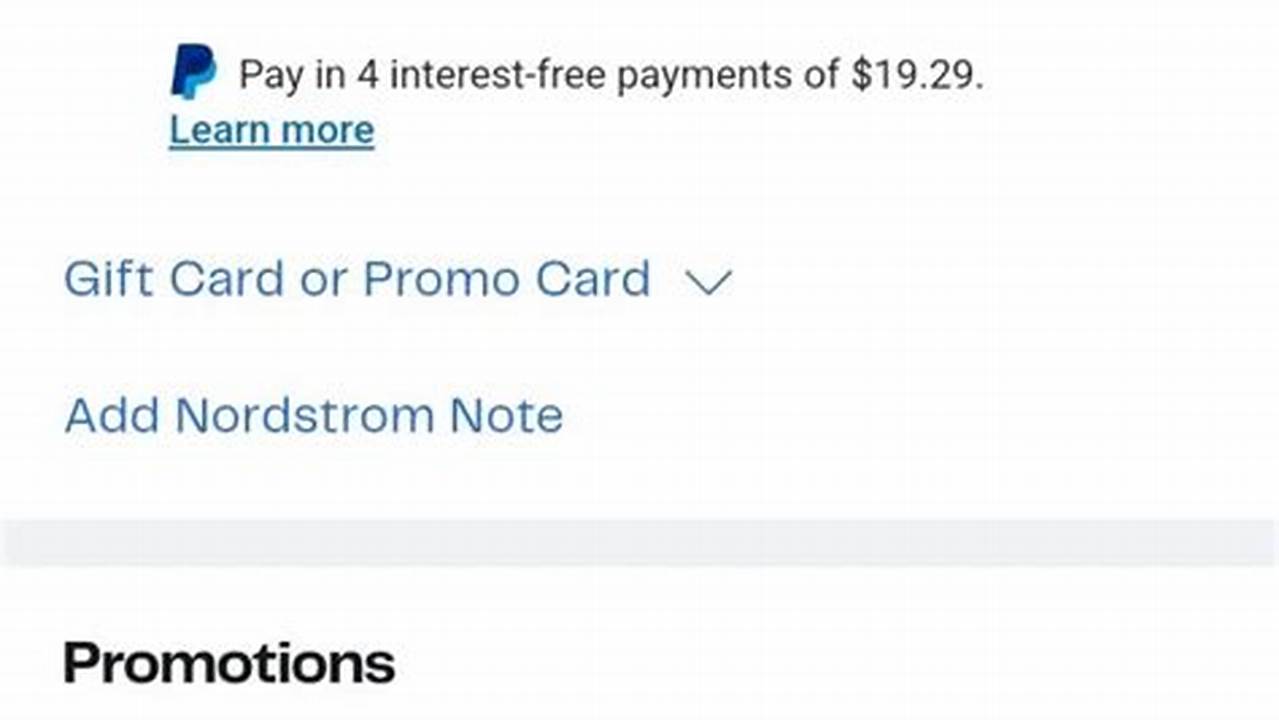 Nordstrom Promo Code 2024