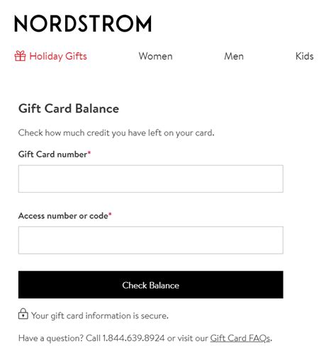 Nordstrom Gift Card Value Check - Matanetutorials