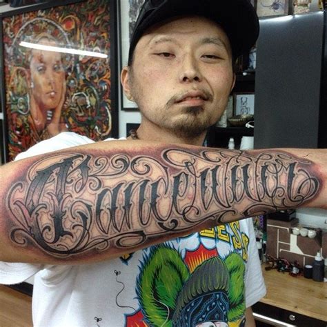 Awesome Lettering Tattoos By Norm Tattoodo