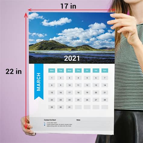 Normal Calendar Size