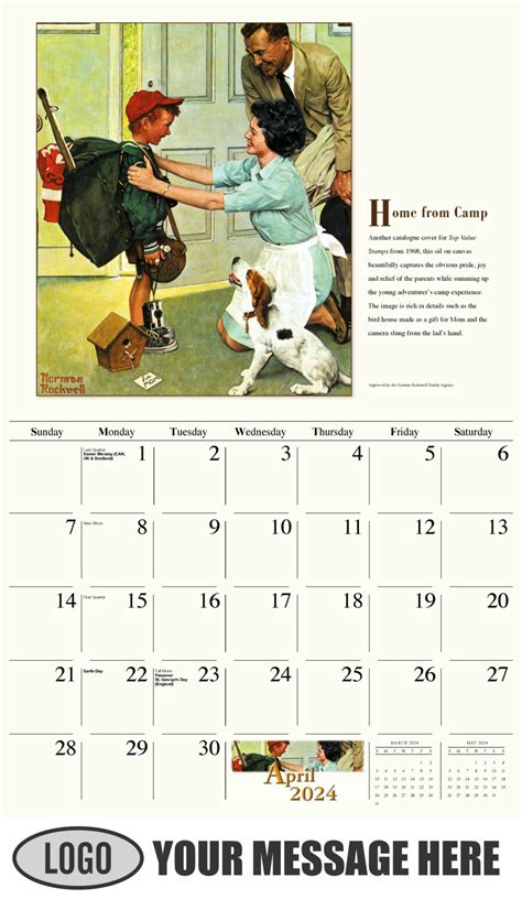 Norman Rockwell Calendar 2024
