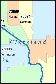 Norman Zip Code Map