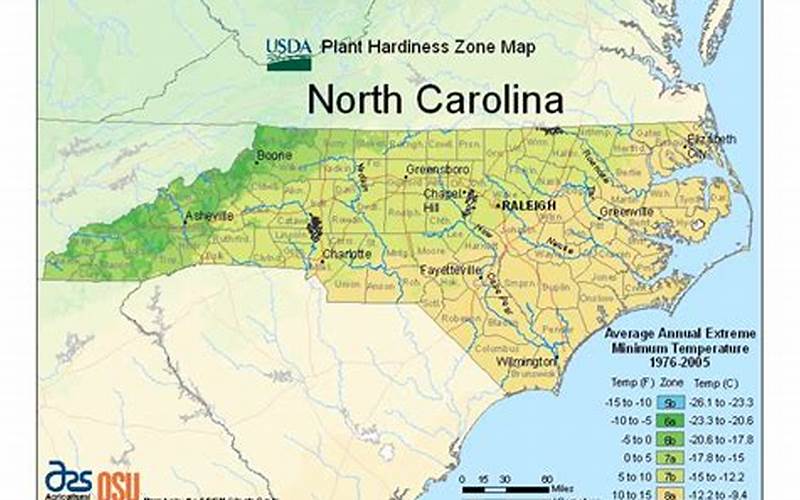 North Carolina Planting Zone Map