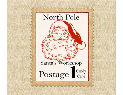 North Pole Stamps Printable