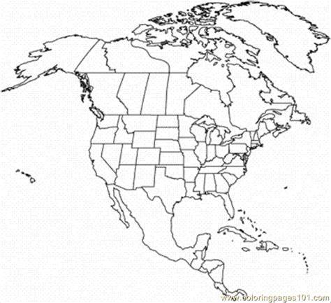 North America Coloring Page