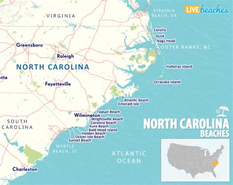 Map Of Nc Beaches Campus Map