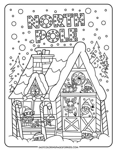 North Pole Coloring Page