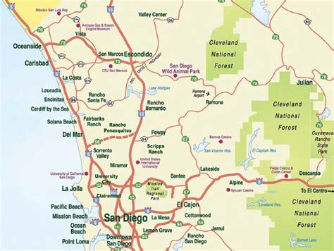 North County San Diego Map Zip Code Map