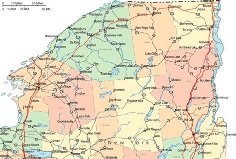 Northern New York Map