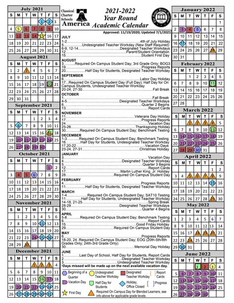 Northstar Academy Calendar