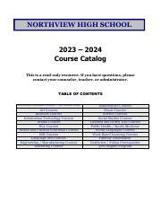 Northview Course Catalog 24-25