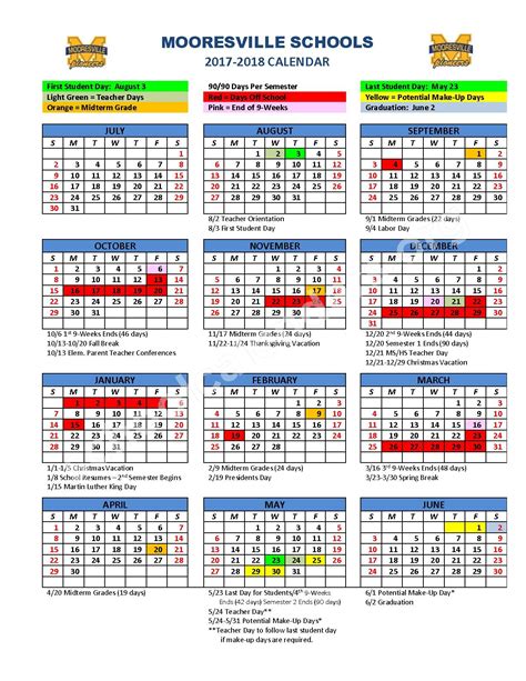 Northwood Academic Calendar