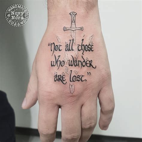 Not Everyone Who Wanders Is Lost Tattoo
