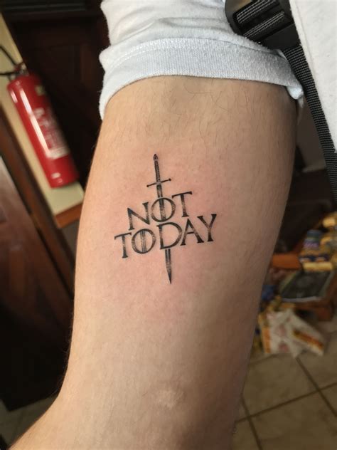 Not Today Tattoo